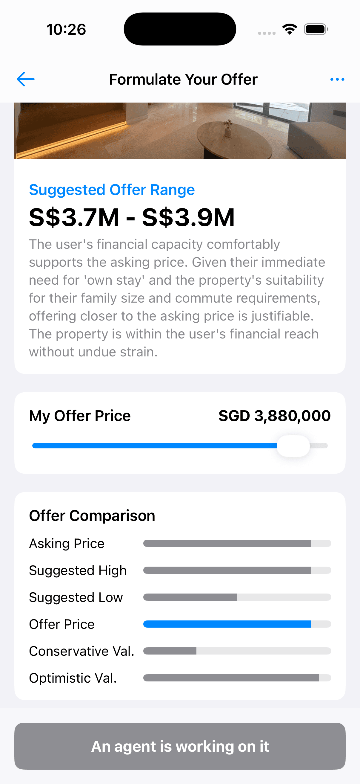 Formulate Offer Screen